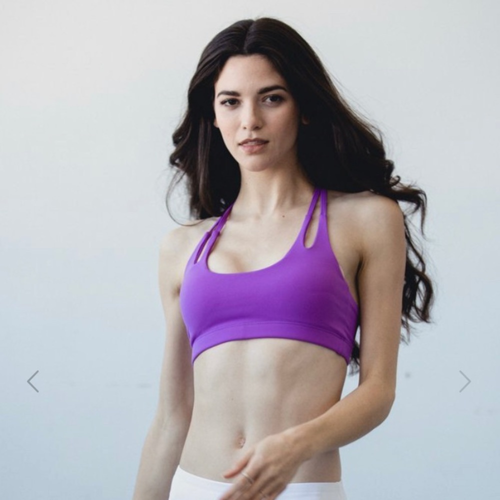 Montiel Purple Teardrop Bra - NWOT